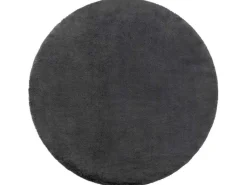 Tapijt Bunny Rond Anthracytkleuring Imitatie Konijnenvacht Cercle 140 Cm-RugsX Hot