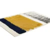 Tapijt Camden - Polyester - 160 X 230 Cm - Mosterdkleur, Marineblauw, Grijs-OZAIA