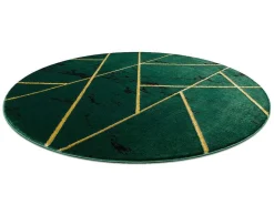Tapijt Emerald Exclusief 1012 Cirkel - Glamour, Stijlvol Marmer, Geome Cercle 200 Cm-RugsX Hot