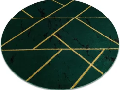 Tapijt Emerald Exclusief 1012 Cirkel - Glamour, Stijlvol Marmer, Geome Cercle 200 Cm-RugsX Hot