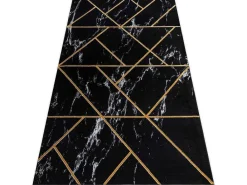 Tapijt Emerald Exclusief 2000 Glamour, Stijlvol Geometrisch, Marmer Zw 120X170 Cm-RugsX Hot