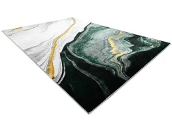 Tapijt Emerald Exclusief 1017 Glamour, Stijlvol Marmer Fles Groen / Go 140X190 Cm-RugsX Sale
