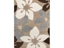 Tapijt Feel 1602/15055 Bloemen , Beige / Grijskleuring 200X290 Cm-RugsX Best