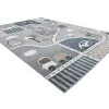 Tapijt Fun Strade Voor Kinderen, Straat, Stad Van Grijs 160X220 Cm-RugsX Discount