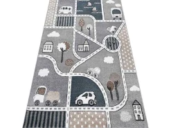 Tapijt Fun Strade Voor Kinderen, Straat, Stad Van Grijs 180X270 Cm-RugsX Discount