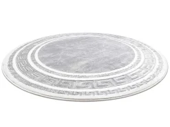 Tapijt Gloss Wiel Modern 2813 27 Stijlvol, Frame, Grieks Grijs Cercle 200 Cm-RugsX Hot