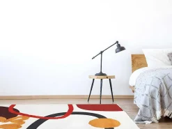 Tapijt Met Relief - Bedrukt Katoen - 120 X 170 Cm - Multikleuren - Palmas-OZAIA New