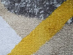 Tapijt Moderne Stijl Picadilly - 160X230Cm - Grijs, Zwart En Goud-OZAIA New