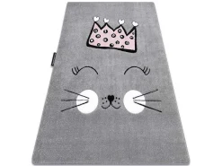 Tapijt Petit Cat Kat Poes Poesje Kroon Grijskleuring 120X170 Cm-RugsX Best