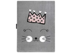Tapijt Petit Cat Kat Poes Poesje Kroon Grijskleuring 120X170 Cm-RugsX Best