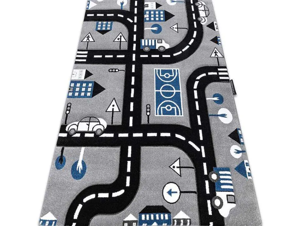 Tapijt Petit City Stad Straat Grijskleuring 200X290 Cm-RugsX Best