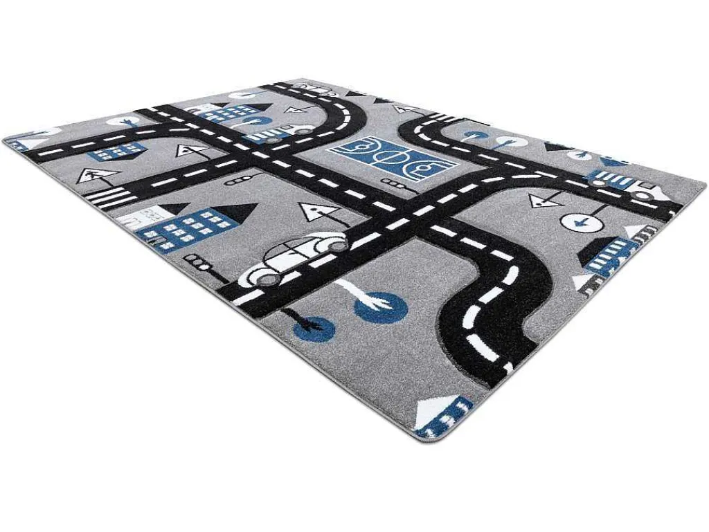 Tapijt Petit City Stad Straat Grijskleuring 200X290 Cm-RugsX Best