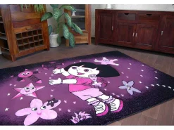 Tapijt Pilly 7818 Dora - Paars/Zwart 160X220 Cm-RugsX