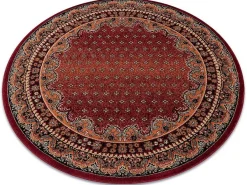 Tapijt Polonia Rond Baron Bordeaux Cercle 200 Cm-RugsX