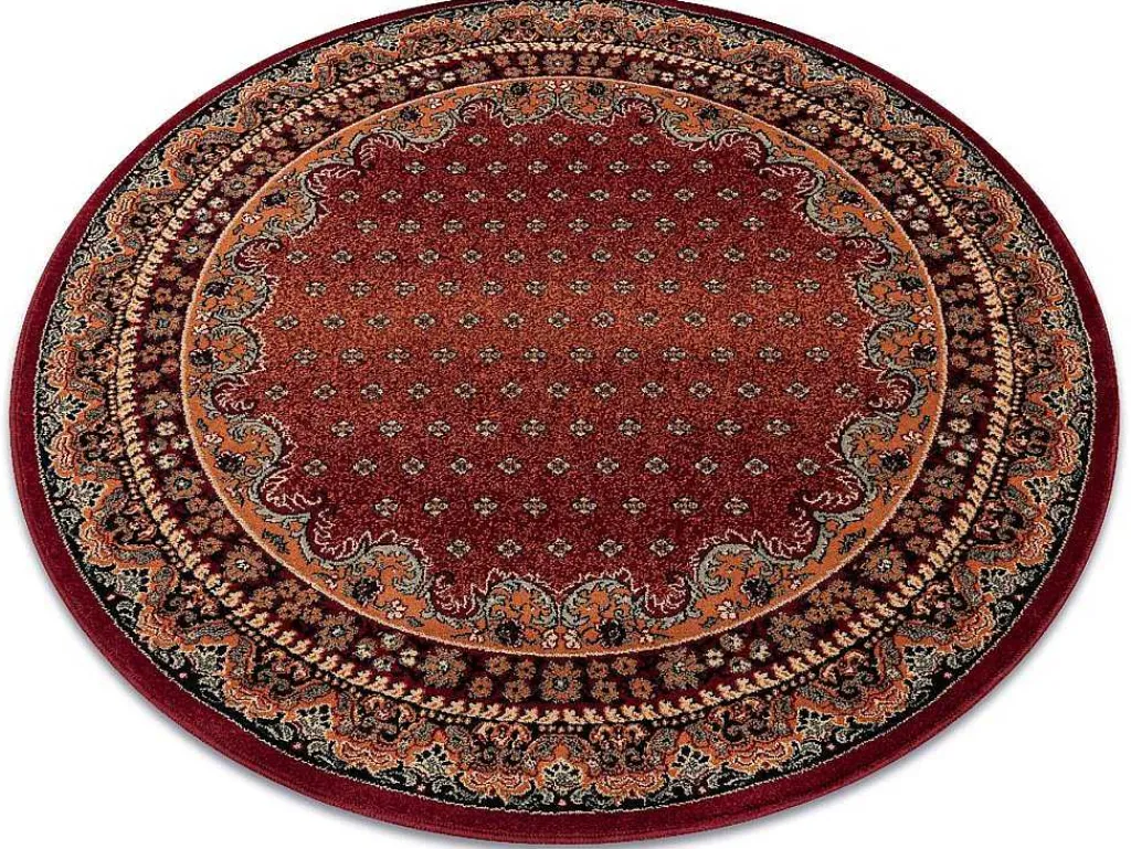 Tapijt Polonia Rond Baron Bordeaux Cercle 200 Cm-RugsX