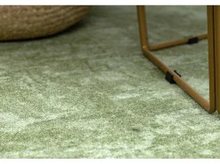 Tapijt Rond Solid Groen 20 Beton Cercle 100 Cm-RugsX Online