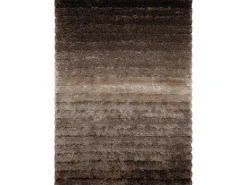 Tapijt Shaggy Flim 007-B3 Modern, Strips - Structureel, Bruin 80X150 Cm-RugsX Online