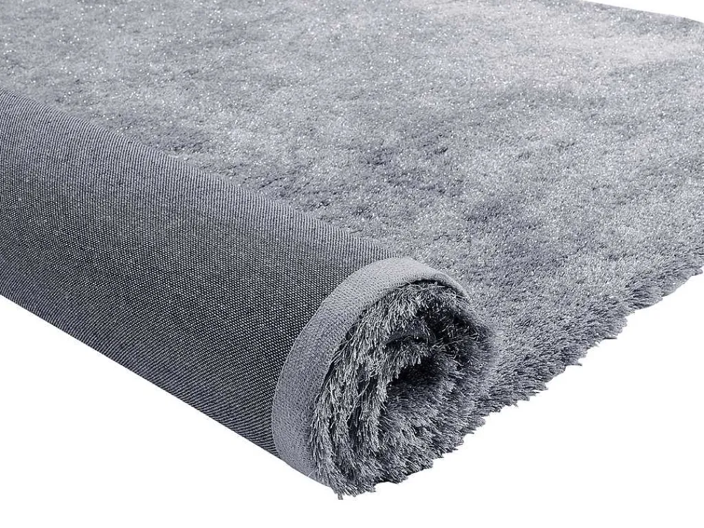 Tapijt Shaggy Glitter 160 X 230 Cm - Zilverkleurig-OZAIA Hot