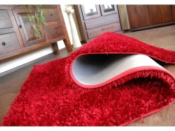 Tapijt Shaggy Lilou Rood 160X230 Cm-RugsX Clearance
