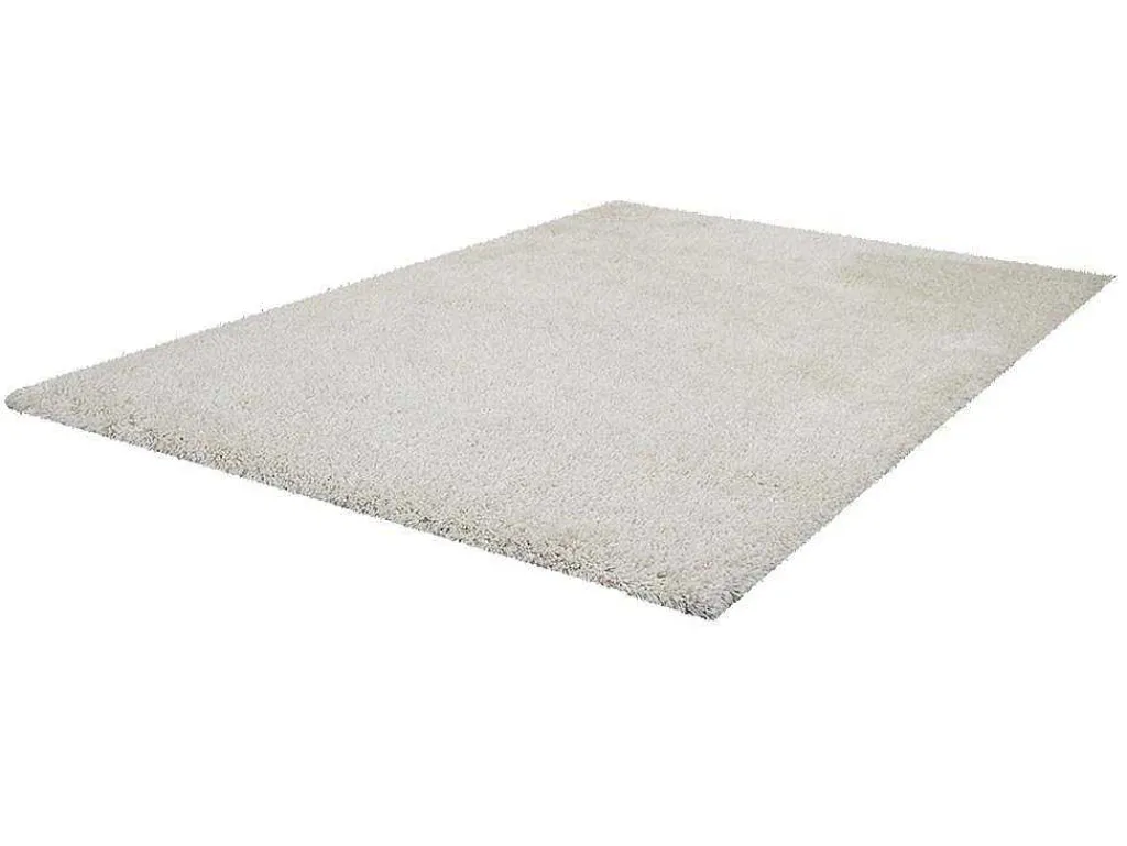 Tapijt Shaggy Van Microvezel Harvey - Polyester - Wit - 160 X 230 Cm-OZAIA Best