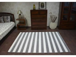 Tapijt Sketch - F758 Grijs /Wit - Strepen 200X290 Cm-RugsX Clearance