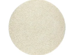 Tapijt Soffi Rond Shaggy 5Cm Creme Cercle 120 Cm-RugsX Clearance