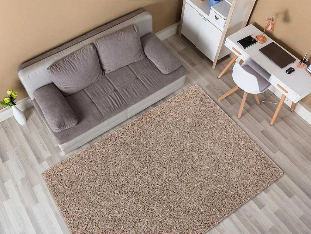 Tapijt Soffi Shaggy 5Cm Beige 160X220 Cm-RugsX New