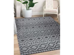 Tapijt Structureel Sole D3852 Boho, Diamanten Plat Geweven, Twee Poolh 200X290 Cm-RugsX Hot