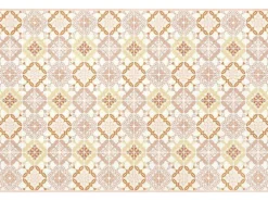 Tapijt Van Vinyl Met Cementtegeleffect - 120 X 180 Cm - Oranje En Roze - Eloza-OZAIA Discount