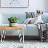 Tapijt Van Vinyl Met Cementtegeleffect - 120 X 180 Cm - Blauw En Wit - Princy-OZAIA Clearance
