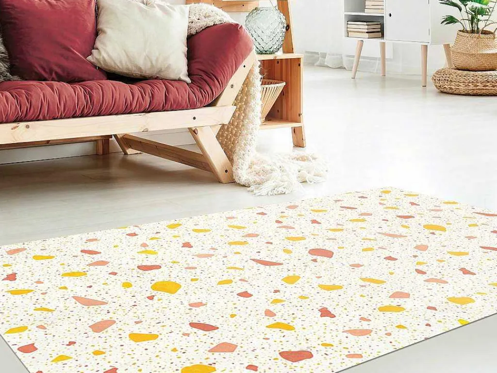 Tapijt Van Vinyl Met Terrazzo-Effect - 120 X 180 Cm - Meerdere Kleuren - Stonya-OZAIA Clearance