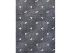 Tapijt Voor Kinderen Hearts Jeans, Gewreven Harten, Kinderen - Grijsk 100X150 Cm-RugsX Outlet