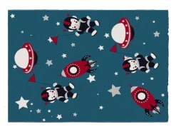 Tapijt Voor Kinderen Met Astronautenmotieven - Glanzende Lurex-Afwerking - 120 X 170 Cm - Meerdere Kleuren - Astrono-OZAIA Clearance