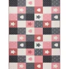 Tapijt Voor Kinderen Stars Sterren, Sterretje , Rozekleuring / Grijs 100X300 Cm-RugsX Clearance