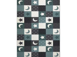 Tapijt Voor Kinderen Stars Sterren, Sterretje , Kinderen, Turkoois / 300X450 Cm-RugsX New