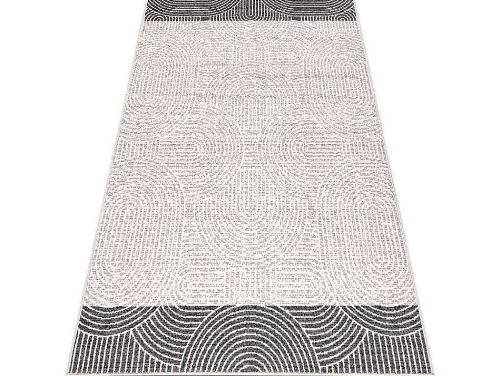 Tapijt Wol Angel 7901 / 52022 Geometrisch Beige / Grijs 200X300 Cm-RugsX Hot