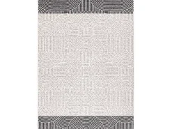 Tapijt Wol Angel 7901 / 52022 Geometrisch Beige / Grijs 200X300 Cm-RugsX Hot