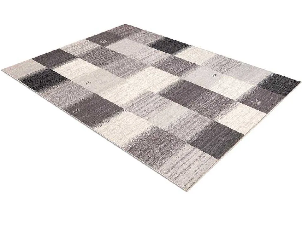 Tapijt Wol Angel 7961 / 52022 Geometrisch, Vierkant Beige / Grijs 160X230 Cm-RugsX