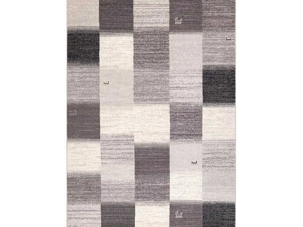 Tapijt Wol Angel 7961 / 52022 Geometrisch, Vierkant Beige / Grijs 160X230 Cm-RugsX