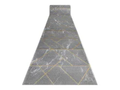 Tapijtloper Emerald Exclusief 1012 Glamour, Stijlvol Marmer, Geometris 80X310 Cm-RugsX Discount