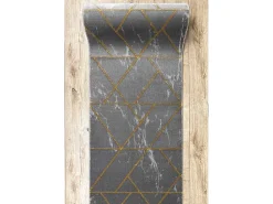 Tapijtloper Emerald Exclusief 1012 Glamour, Stijlvol Marmer, Geometris 80X310 Cm-RugsX Discount