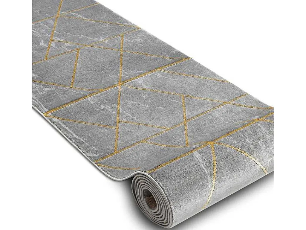 Tapijtloper Emerald Exclusief 1012 Glamour, Stijlvol Marmer, Geometris 80X140 Cm-RugsX