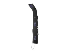 Thermostatische Douchekolom Met Massagestralen, Ledverlichting En Bluetooth - L20 X H165 Cm - Zwart - Chakra V-Shower & Design