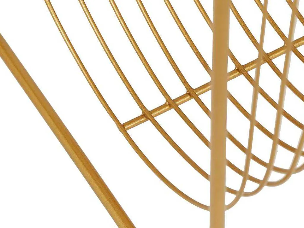 Tijdschrifthouder Met Draadstructuur - L36 X D23 X H33 Cm - Goudkleurig - Poliara-OZAIA Hot