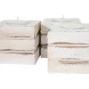 Tolve Theelichthouder (Set Van 3), Wit-Vente-unique Online