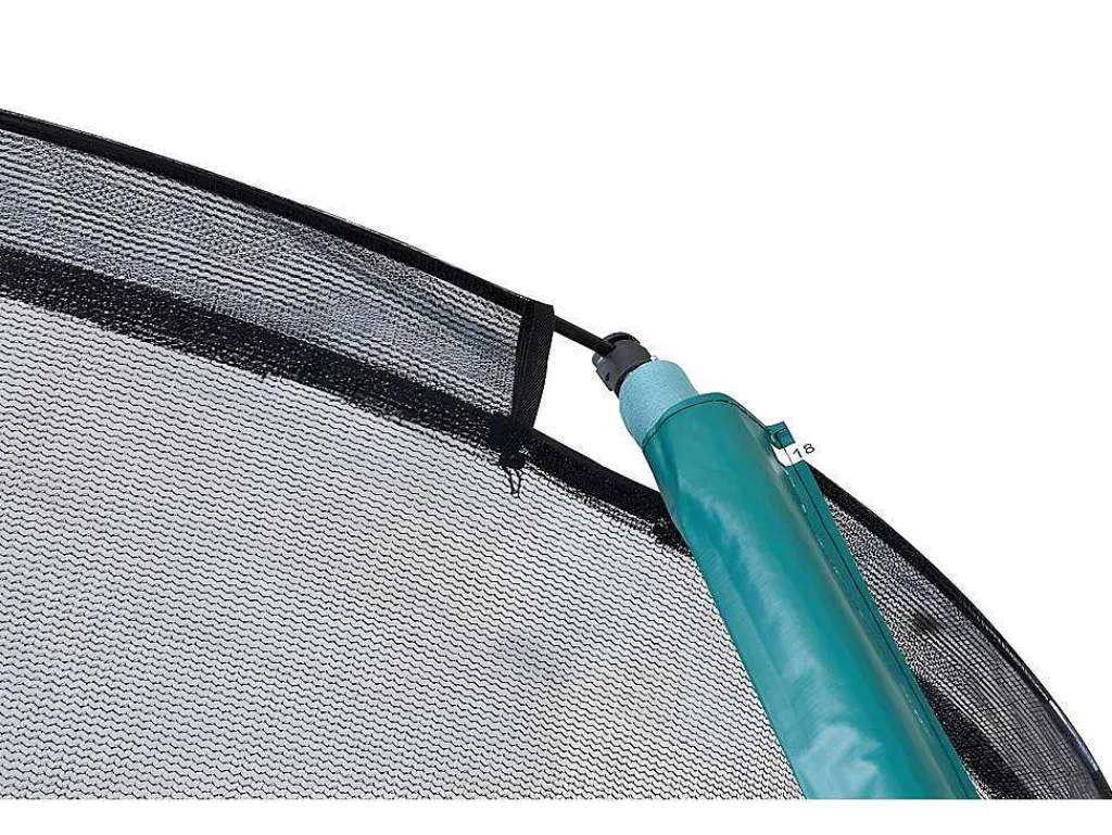 Trampoline Met Binnenbeschermingsnet, Ladder, Hoes En Verankeringsset - D.244 Cm - Wallaby-Vente-unique Best