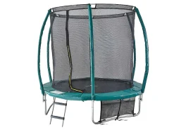 Trampoline Met Binnenbeschermingsnet, Ladder, Hoes En Verankeringsset - D.244 Cm - Wallaby-Vente-unique Best