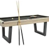 Transformeerbare Tafel - Biljart & Pingpong - Licht Naturelkleurig En Zwart - L213,4 X B111,8 X H78,5 Cm - Melian-Vente-unique Best