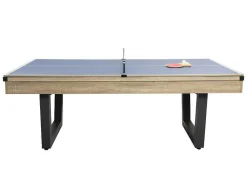 Transformeerbare Tafel - Biljart & Pingpong - Licht Naturelkleurig En Zwart - L213,4 X B111,8 X H78,5 Cm - Melian-Vente-unique Best