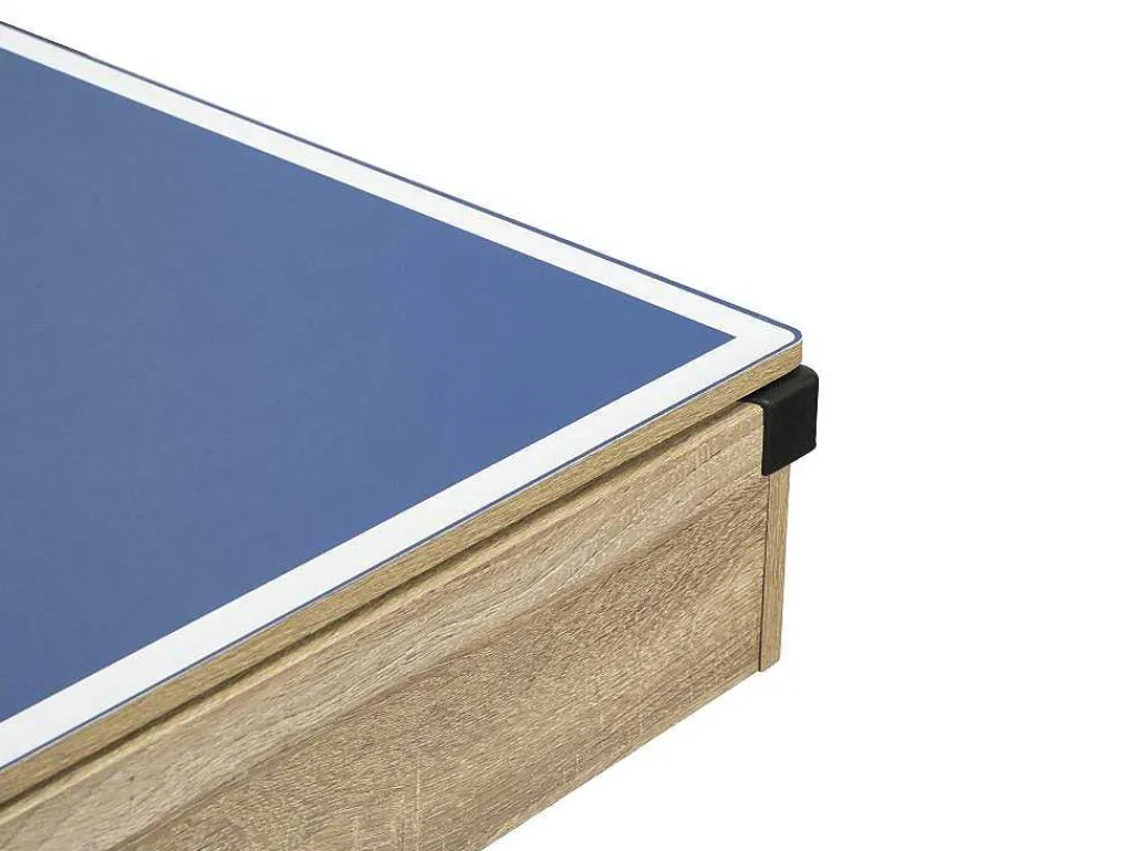 Transformeerbare Tafel - Biljart & Pingpong - Licht Naturelkleurig En Zwart - L213,4 X B111,8 X H78,5 Cm - Melian-Vente-unique Best